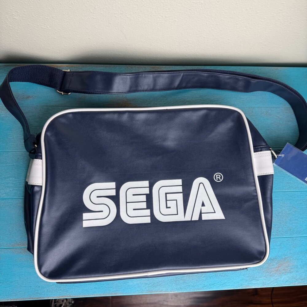 NWT Rare SEGA 60th Anniversary Messenger Crossbody Bag In Navy Blue